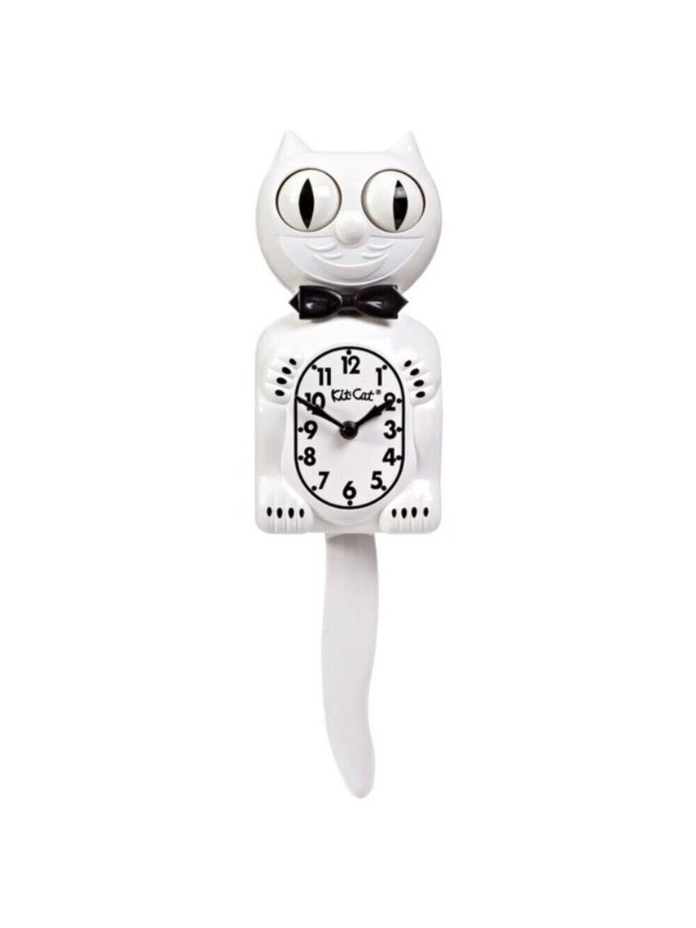 White Gentleman WITH BLACK BOW TIE KIT-CAT KLOCK
